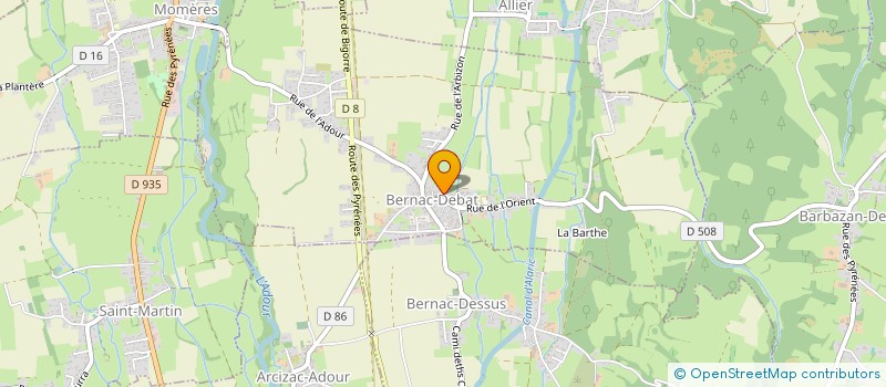 localisation de l'entreprise PYRENEENNE GASTRONOMIE ASSISTANCE CONSEI  MOMERES