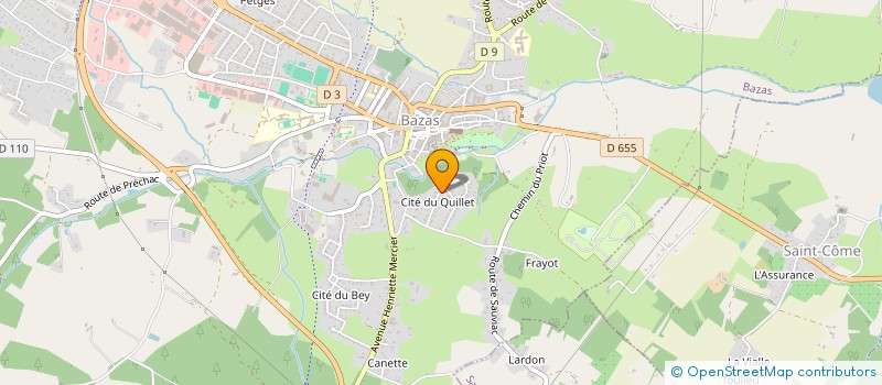 localisation de l'entreprise PYRENEENS BAZADAIS  BAZAS