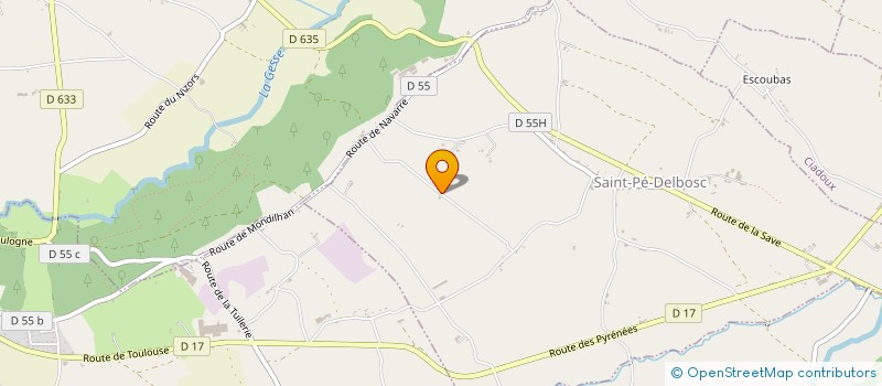 localisation de l'entreprise PYRENEES AUDIO-VISUEL  SAINT-PE-DELBOSC