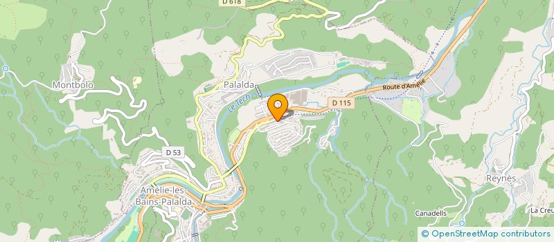 localisation de l'entreprise PYRENEES AVENIR à AMELIE-LES-BAINS-PALALDA