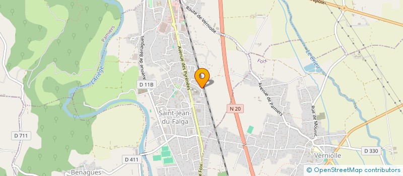 localisation de l'entreprise PYRENEES BARDAGE à SAINT-JEAN-DU-FALGA