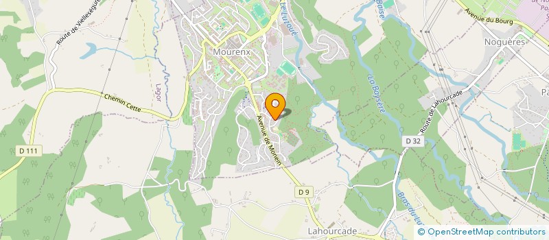 localisation de l'entreprise PYRENEES CHARENTE  MOURENX