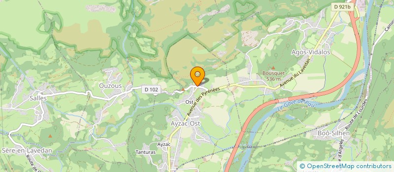 localisation de l'entreprise PYRENEES CHARPENTES à AGOS-VIDALOS