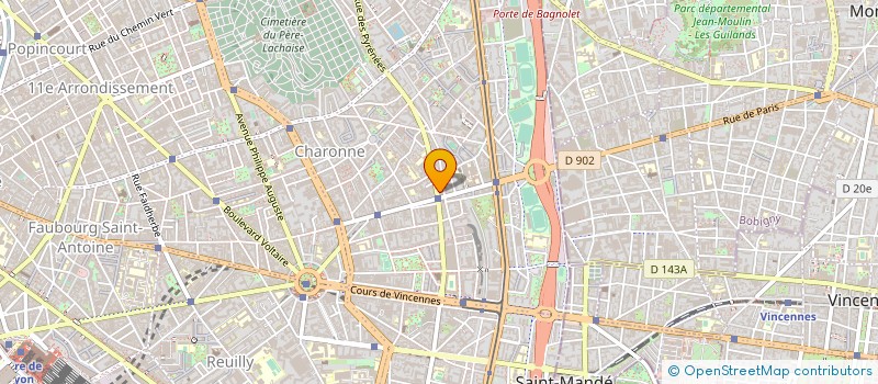 localisation de l'entreprise PYRENEES COIFFURE  PARIS