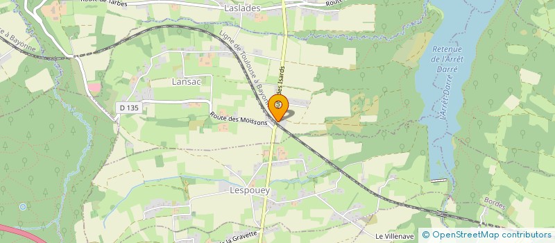 localisation de l'entreprise PYRENEES DECOUPE METAL  LANSAC