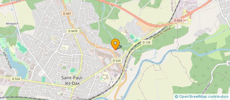 localisation de l'entreprise PYRENEES EQUIPEMENTS ELECTRICITE  SAINT-PAUL-LES-DAX