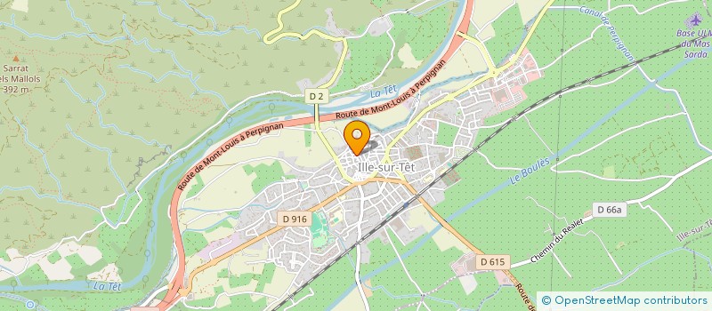 localisation de l'entreprise PYRENEES EVOLUTION  ILLE-SUR-TET