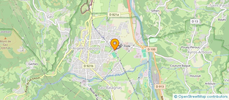 localisation de l'entreprise PYRENEES FLOCAGE à ARGELES-GAZOST