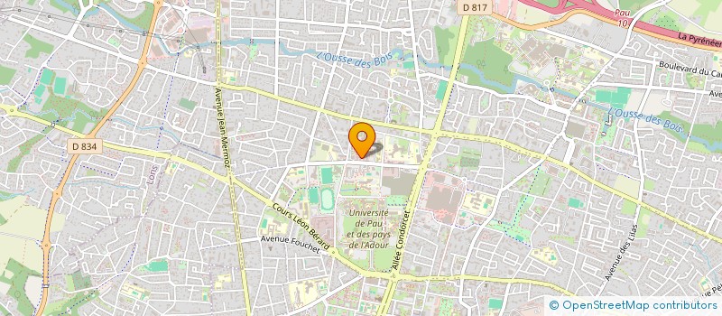 localisation de l'entreprise PYRENEES FORMATION CONSEIL  PAU