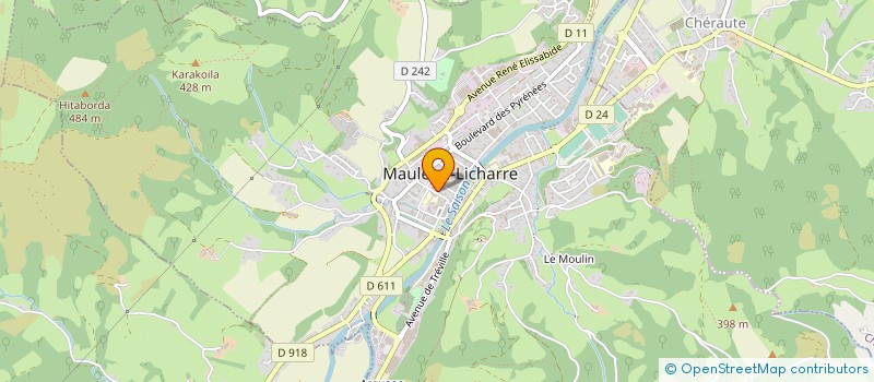 localisation de l'entreprise PYRENEES FORME à MAULEON-LICHARRE