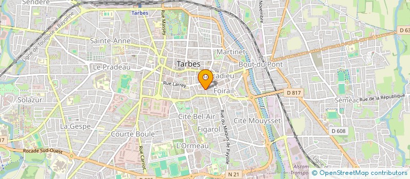localisation de l'entreprise PYRENEES GASCOGNE IMMOBILIER à TARBES