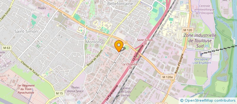 localisation de l'entreprise PYRENEES GRANIT à TOULOUSE