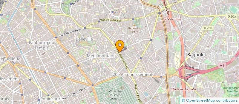 localisation de l'entreprise PYRENEES IMMO  PARIS