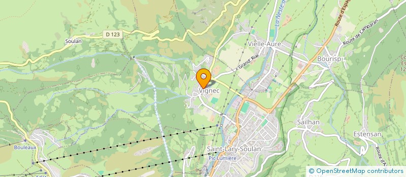 localisation de l'entreprise PYRENEES IMMOBILIER CONSEIL à SAINT-LARY-SOULAN