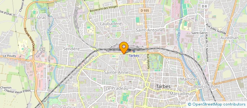 localisation de l'entreprise PYRENEES MANGA  TARBES