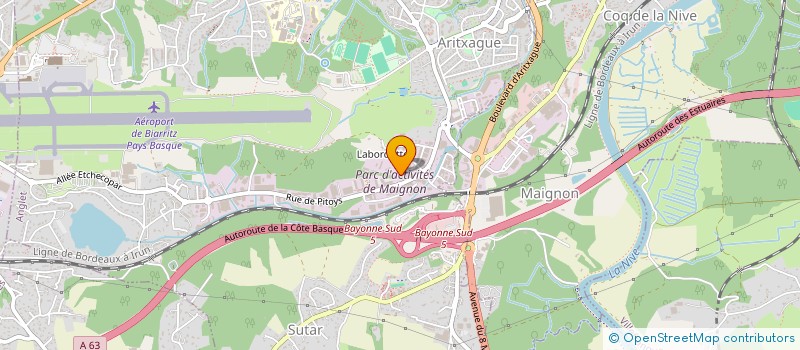localisation de l'entreprise PYRENEES NUISIBLES à ANGLET