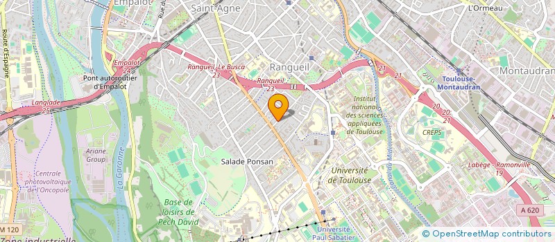 localisation de l'entreprise PYRENEES OUVERTES  TOULOUSE