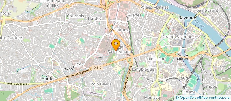 localisation de l'entreprise PYRENEES PEINTURES  BAYONNE