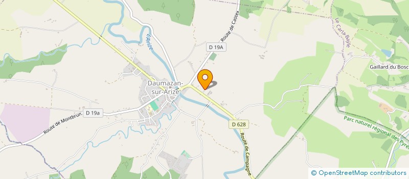 localisation de l'entreprise PYRENEES PHYTO à DAUMAZAN-SUR-ARIZE
