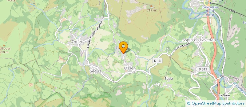 localisation de l'entreprise PYRENEES PLATRERIE  OSSEN