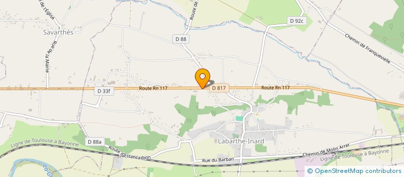 localisation de l'entreprise PYRENEES PNEUS à VILLENEUVE-DE-RIVIERE