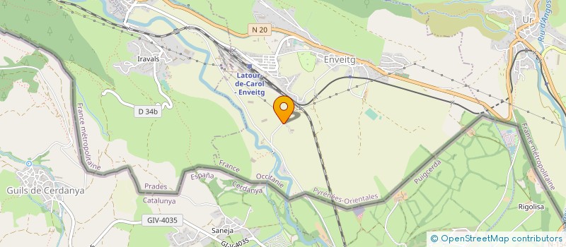 localisation de l'entreprise PYRENEES PREMIUM SERVICES  ENVEITG