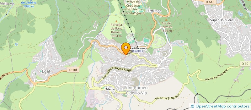 localisation de l'entreprise PYRENEES PROJET  FONT-ROMEU-ODEILLO-VIA