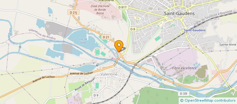 localisation de l'entreprise PYRENEES PUB  SAINT-GAUDENS