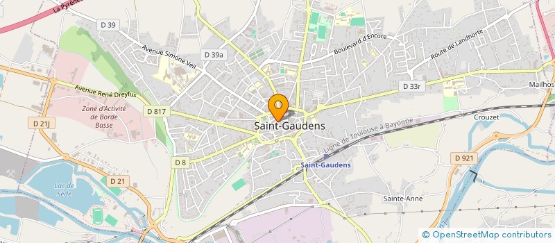 localisation de l'entreprise PYRENEES SERVICE BATIMENT EURL à SAINT-GAUDENS