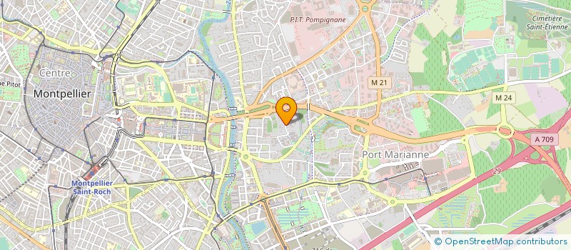 localisation de l'entreprise PYRENEES SERVICE TLL à MONTPELLIER