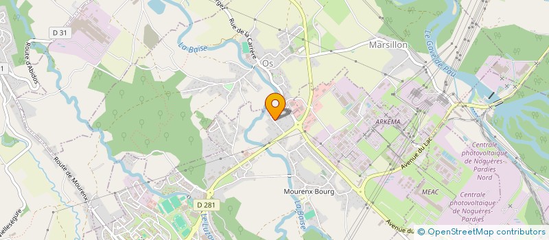 localisation de l'entreprise PYRENEES SERVICES FORMATIONS  MOURENX