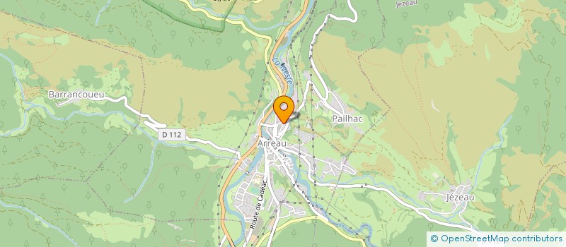 localisation de l'entreprise PYRENEES TP SERVICES à ARREAU