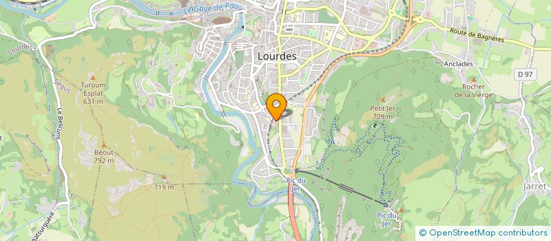 localisation de l'entreprise PYRENEES - TRAITEUR - DISTRIBUTION à ADE