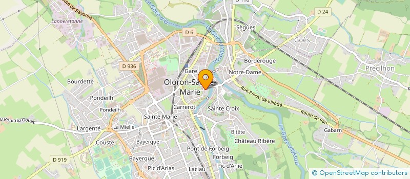 localisation de l'entreprise PYRENEES VOYAGE LOCATIONS VACANCES SCES à OLORON-SAINTE-MARIE