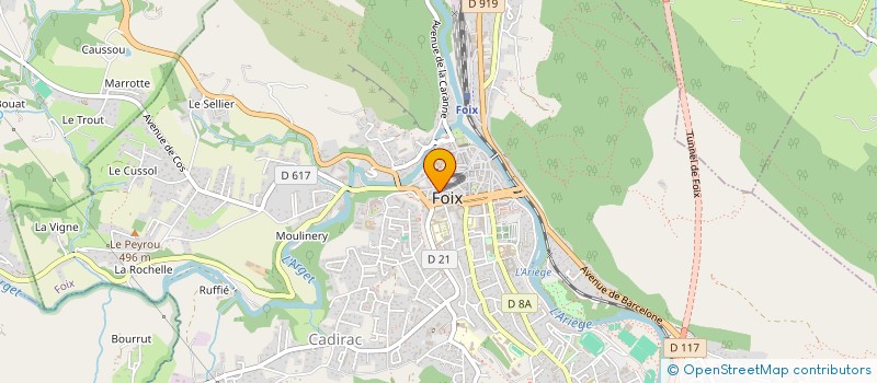 localisation de l'entreprise PYRENES SCIENCES à FOIX