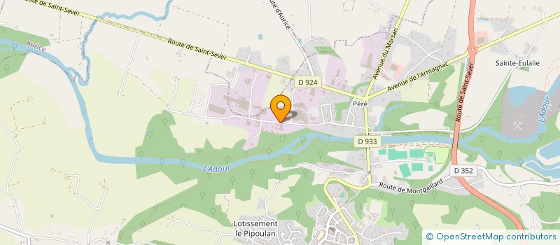 localisation de l'entreprise PYRENEX à SAINT-SEVER