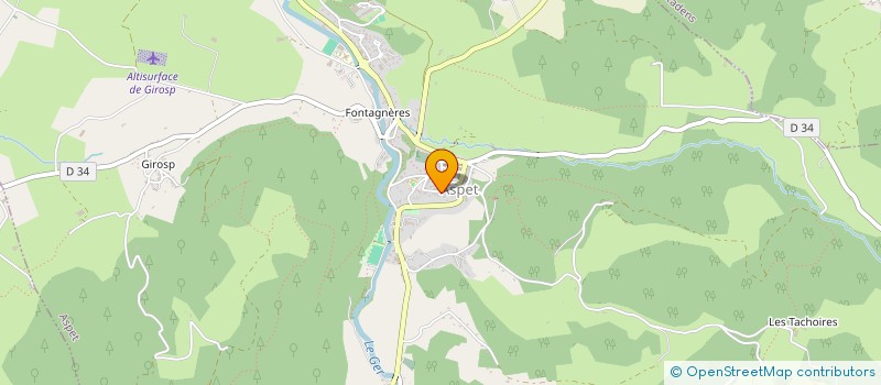 localisation de l'entreprise PYRENIMAGES à ASPET