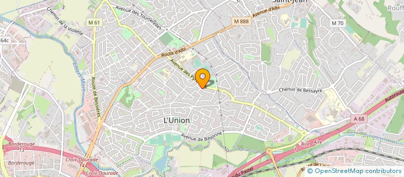 localisation de l'entreprise PYRENNEES à L'UNION