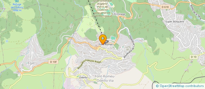 localisation de l'entreprise PYRENNEES SPORTS à FONT-ROMEU-ODEILLO-VIA