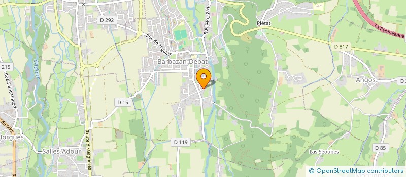 localisation de l'entreprise PYRIFORME  BARBAZAN-DEBAT