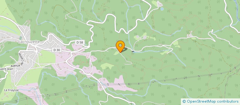 localisation de l'entreprise PYRITE  LACROUZETTE