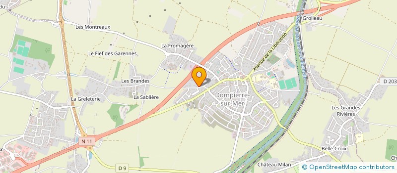 localisation de l'entreprise PYRITE INVEST  DOMPIERRE-SUR-MER