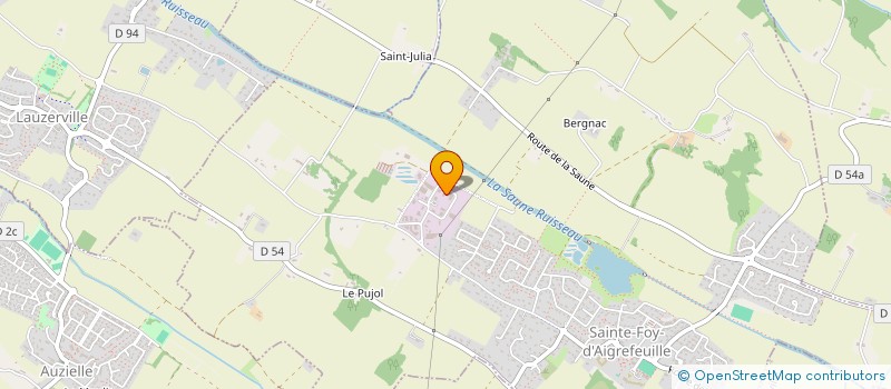 localisation de l'entreprise PYRLAB à SAINTE-FOY-D'AIGREFEUILLE