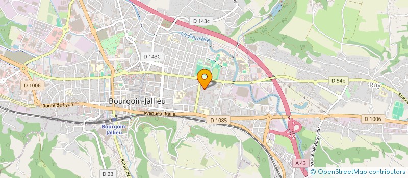 localisation de l'entreprise PYRNOD GROUP  BOURGOIN-JALLIEU