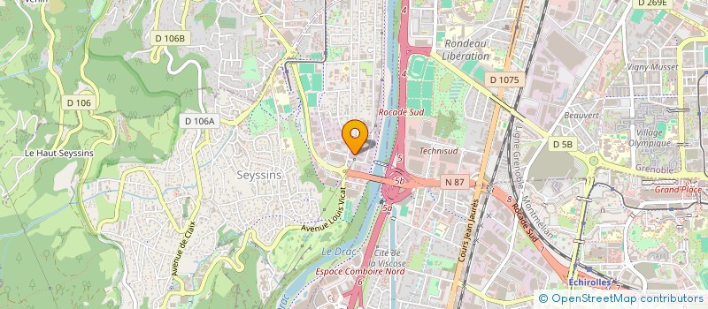 localisation de l'entreprise PYROS 07 à SEYSSINS