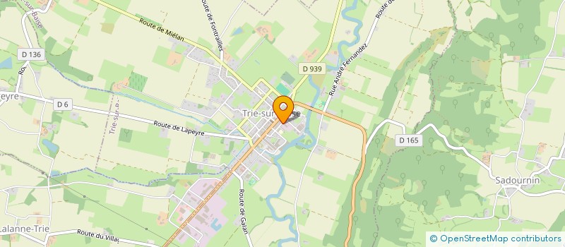 localisation de l'entreprise PYROS  TRIE-SUR-BAISE