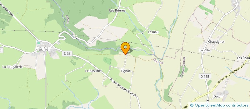 localisation de l'entreprise PYROS SERVICES  FLEURIEL