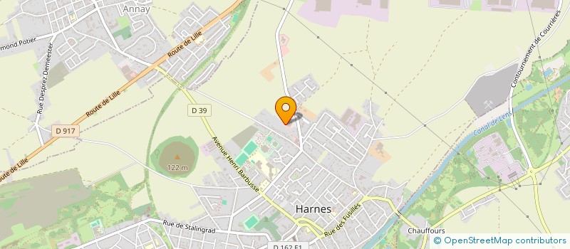 localisation de l'entreprise PYROTEAM EUROPE  HARNES