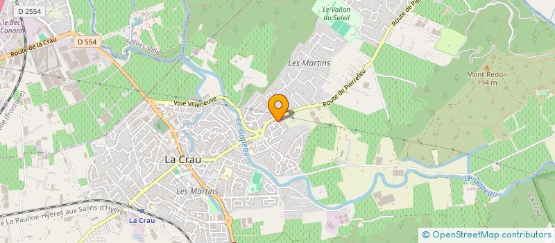 localisation de l'entreprise PYROVIGIL à LA CRAU