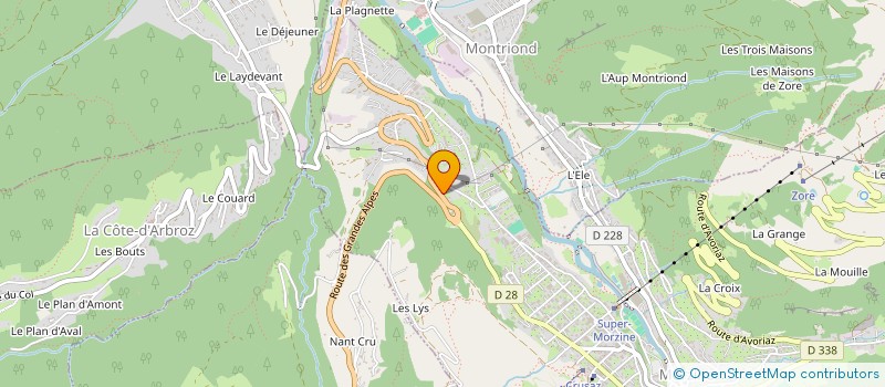 localisation de l'entreprise PYTBERZINE  MORZINE